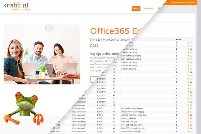 Laat je website beheren door Krabo Websites & Hosting